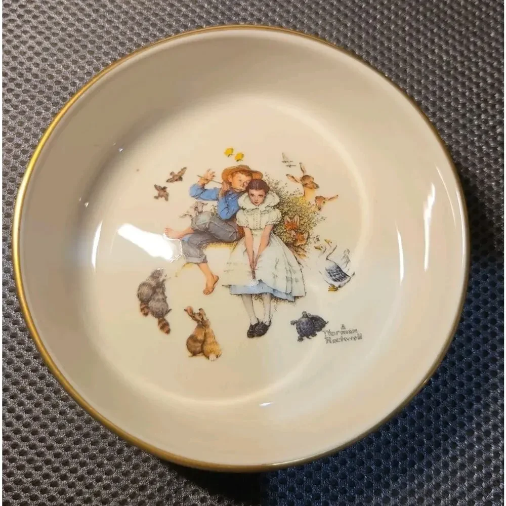 Norman Rockwell 3pc Child China Set 